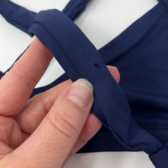 L‎ Space Shelby Navy Blue Bikini Top Size Small - Picture 5 of 6